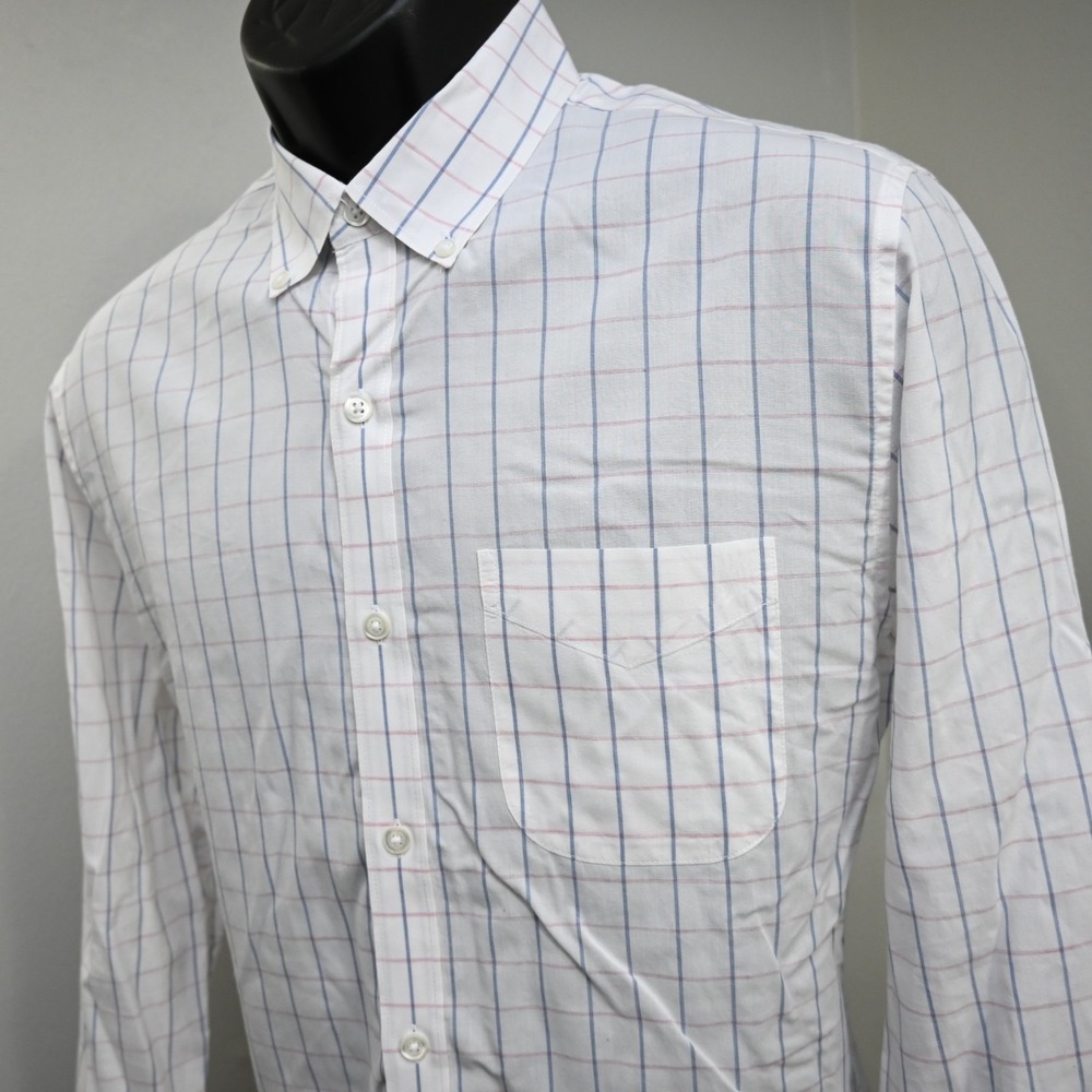 Bonobos Dress‎ Shirt Plaid Slim Fit Long Sleeve Button Up Mens Size Medium